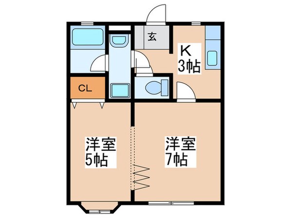 ハウスAの物件間取画像